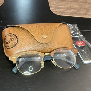 Ray Ban RB5154-M 5560 Clubmaster Maple Wood Eyeglasses Frames 51/21~145